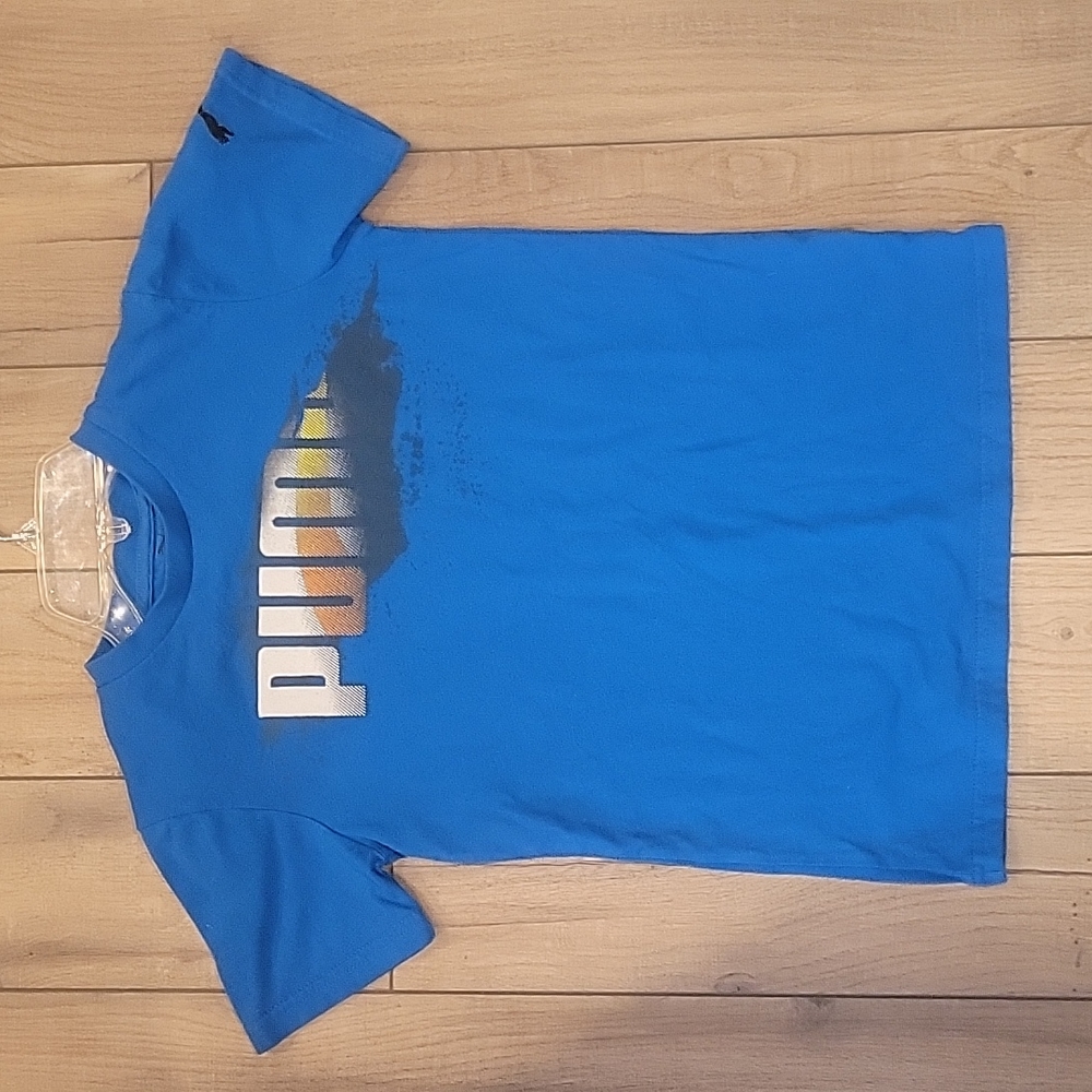 Puma Blue Short Sleeve T-Shirt - Boys Size Small